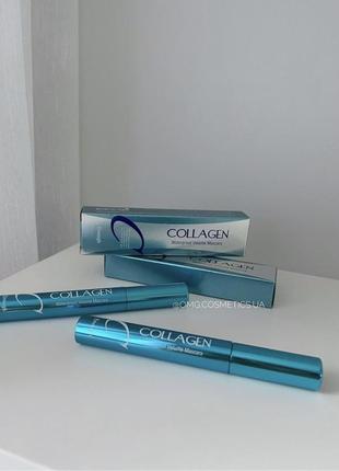 Туш collagen waterproof volume mascara від enough