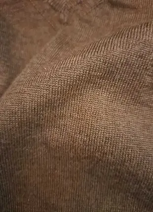 Теплый шоколадный свитер brax, шерсть, размер s-m.8 фото