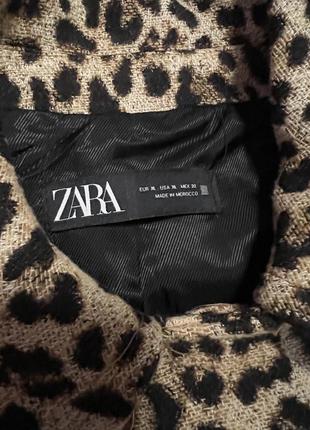 Пальто zara с леопардовым принтом7 фото