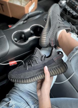 Рефлективные кроссовки adidas yeezy 350 black reflective кросівки8 фото