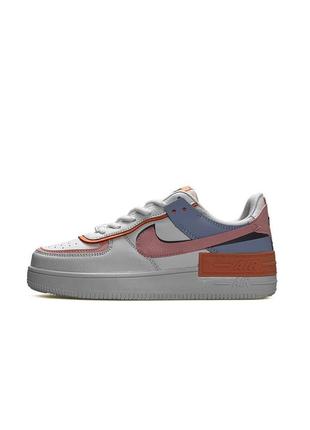 Женские разноцветные кроссовки на весну в стиле nike air force 1 shadow  🆕 найк форс8 фото