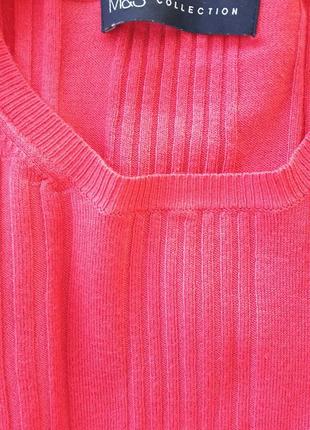 Рожева футболка рожевий джемпер з коротким рукавом s водолазка в рубчик5 фото