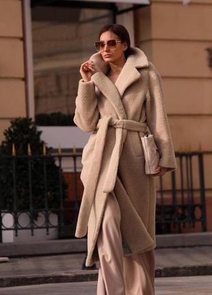 Natiso пальто- шубка из натуральной итальянской шерсти4 фото