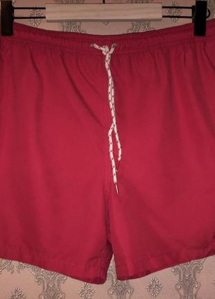 Мужские красные спортивные плавательные шорты с сеткой трусы next летние