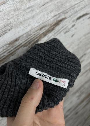 Мужская оригинальная шапка lacoste sport4 фото