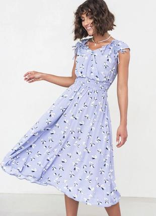 Літнє блакитне плаття без рукавів | 761097 фото