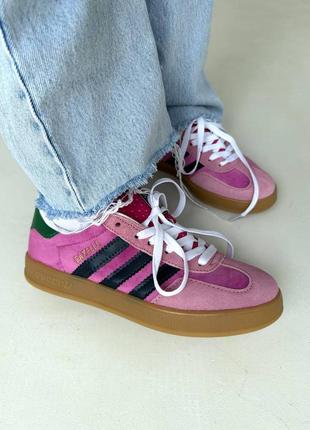 Кроссовки adidas gazelle x gucci pink6 фото