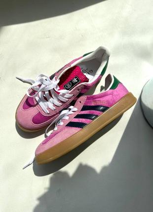 Кроссовки adidas gazelle x gucci pink