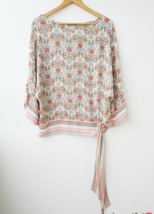 Ексклюзивная блуза кимоно с завязками на бедрах 12 14