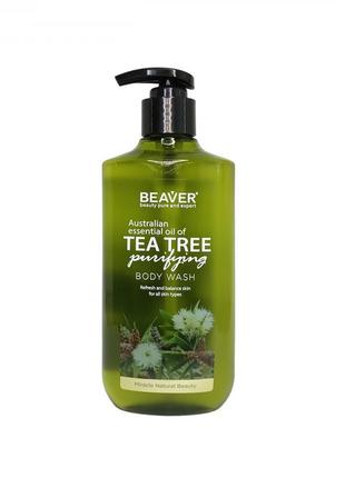 Гель для душу з олією чайного дерева - beaver australian tea tree body wash 400ml