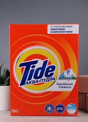 Порошок для прання у коробці tide універсал ручне прання аква-пудра альпійська свіжість 300 г