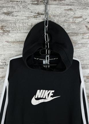 Мужское худи nike swoosh винтажная vintage swoosh с лампасами кофта толстовка2 фото