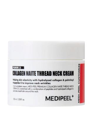 Крем для шиї medi-peel premium collagen naite thread neck cream 2.0, 100 мл