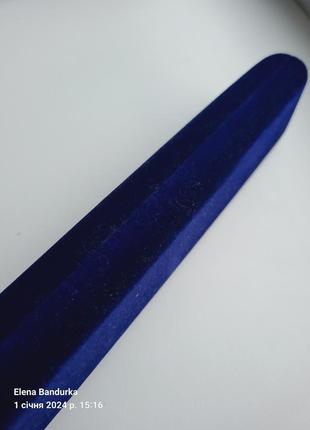 Оксамитовий синій футляр для браслетів, ланцюжків