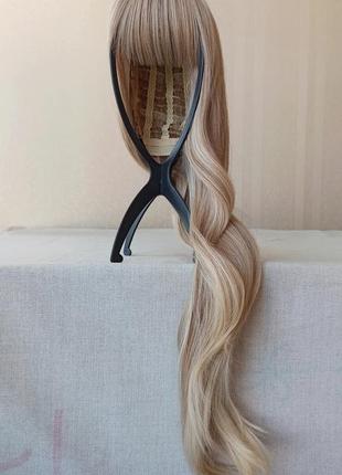 Новый парик блонд, длинная, термостойкая, с чуточкой, парик