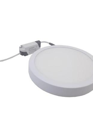 Світильник накладний led round al504 downlight 18w-220v-1300l-4000k alum tnsy