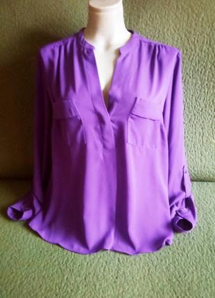 Фіолетова блуза сорочка