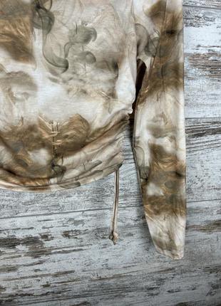 Женский топ boohoo с завязками лонгслив кофта swoosh4 фото