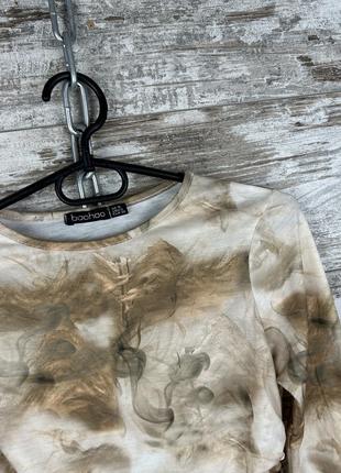 Женский топ boohoo с завязками лонгслив кофта swoosh2 фото