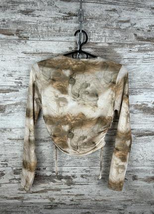 Женский топ boohoo с завязками лонгслив кофта swoosh8 фото