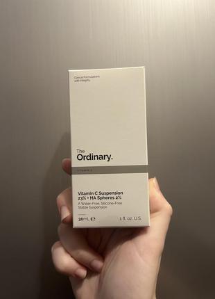 The ordinary - vitamin c suspension 23% + ha spheres 2% - сироватка з 23% вітаміном c i 2% гіалуроновою кислотою - 30ml