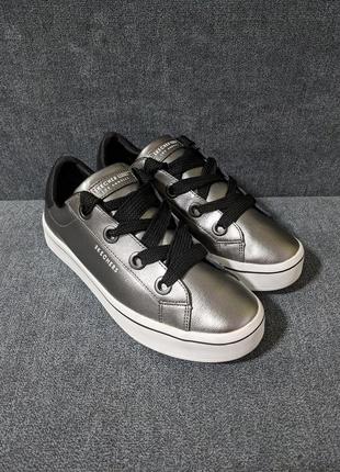 ❗️❗️❗️кросівки жіночі skechers hi lites metallics in silver 40 р. оригінал