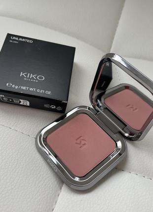 Румяна kiko milano unlimited blush 06 brick1 фото