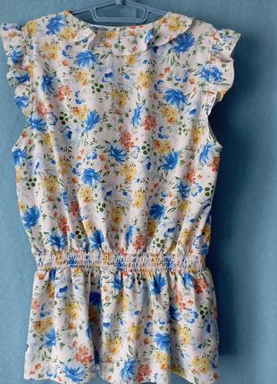 Блуза летняя с рюшами в цветы roman, 124 фото