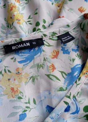Блуза летняя с рюшами в цветы roman, 125 фото