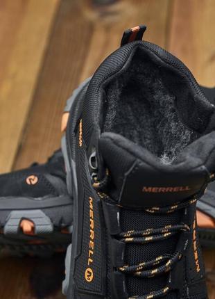 Зимові кросівки / спортивні черевики merrell, мужские кожаные зимние кроссовки/ботинки натуральная кожа, мех7 фото