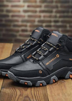 Зимові кросівки / спортивні черевики merrell, мужские кожаные зимние кроссовки/ботинки натуральная кожа, мех