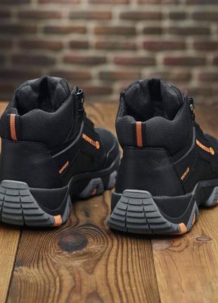 Зимові кросівки / спортивні черевики merrell, мужские кожаные зимние кроссовки/ботинки натуральная кожа, мех6 фото