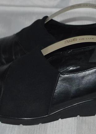 Туфли лоферы мокасины кожаные gabor размер 39 40