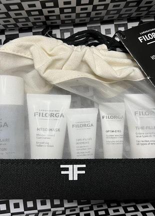 Набор миниатюр filorga trousse vos essentiels anti age 5 средств1 фото