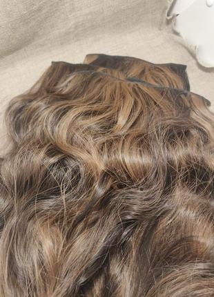 Волосся на шпильках кліпсах омбре хвилясте2 фото