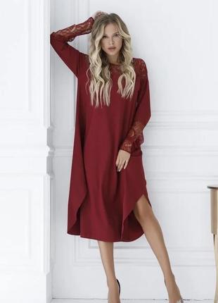 Плаття для жінок колір бордовий розміри xxl, 3xl, xl, s fi_000354