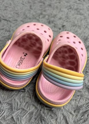 Крокси next. дитячі гумові капці для дівчаток. сандалі для дівчинки3 фото