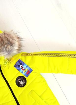 Зимний раздельный комбинезон детский комплект с капюшоном и ушками на зиму куртка штаны5 фото