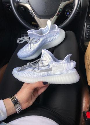 Кросівки yeezy boost 350 v2 static all reflective кроссовки2 фото