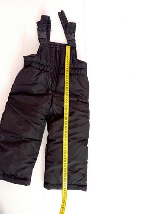 Зимовий роздільний комбінезон дитячий комплект із капюшоном та вушками на зиму куртка штани8 фото