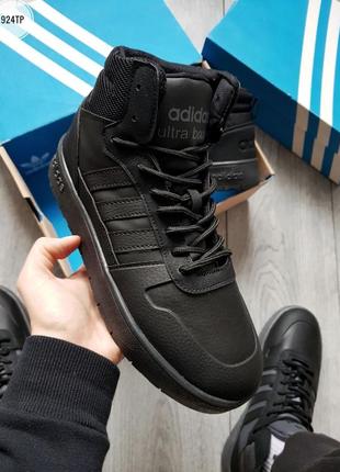 Чоловічі кросівки чорні adidas ultra boost термо.3 фото