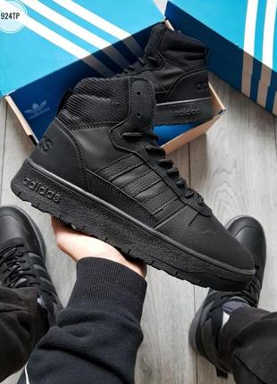 Чоловічі кросівки чорні adidas ultra boost термо.5 фото