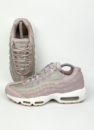 Кросівки nike air max 95 se wmns at0068-600 pink шкіряні оригінал рожеві жіночі розмір 40 40.5 41