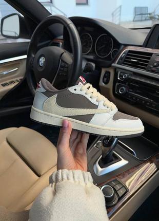 Кроссовки jordan low x travis scott