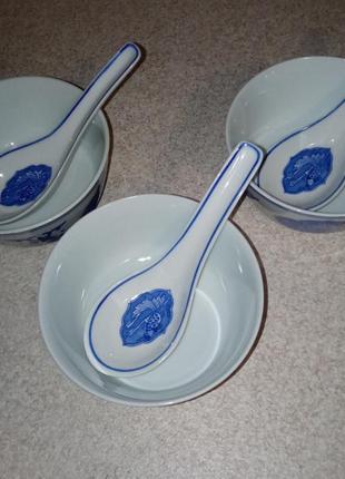 Винтажный набор фарфоровой китайской посуды7 фото