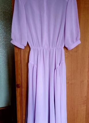 Дороге і ошатне шифонова сукня, пошита в люкс ательє, голландія, розмір-l7 фото