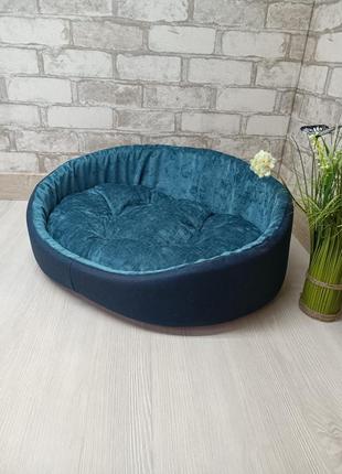 Лежанка (лежак) для тварин котиків та собак "люкс" розмір l(72*64 см)
