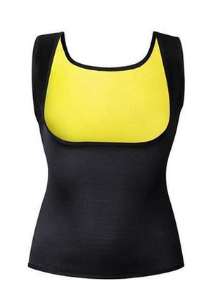 Майка для занятий спортом sweat slim vest | одежда для похудения1 фото