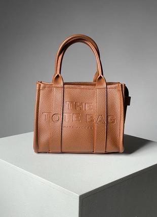 Женская сумка marc jacobs the tote bag mini brown