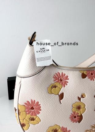 Женская брендовая кожаная сумочка coach mara hobo bag сумка кроссбоди хобо hobo оригинал кожа коач коуч на подарок жене подарок девушке8 фото